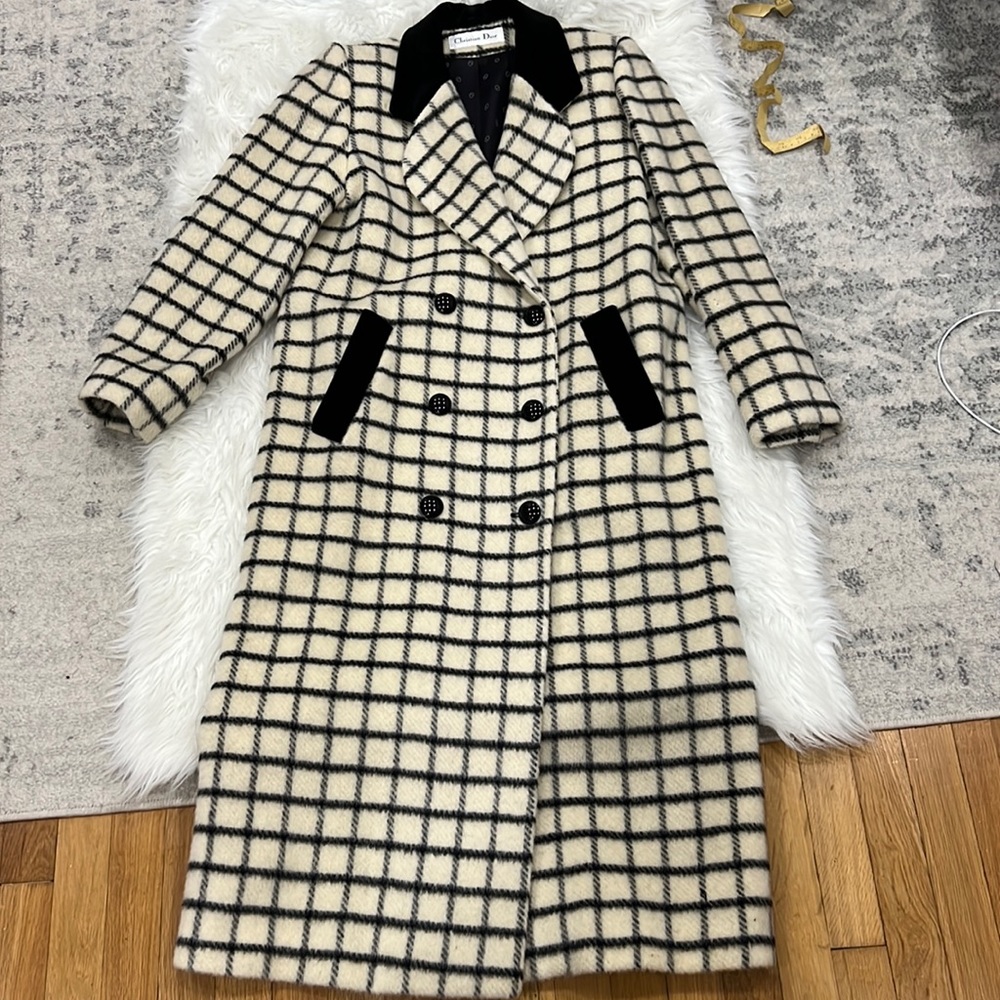 Christian dior vintage wool coat.